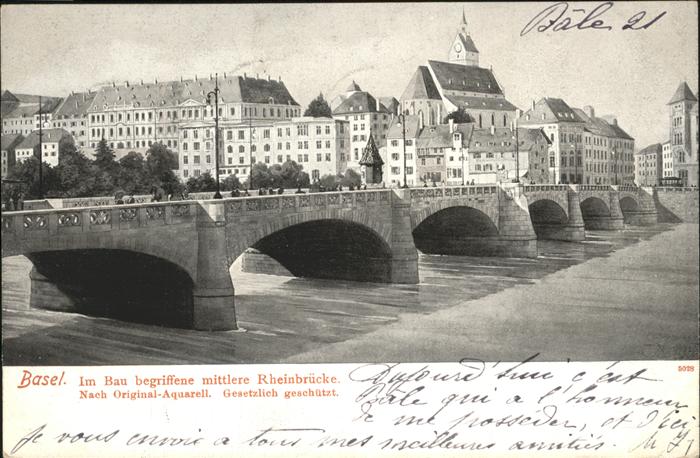 11193996 Basel BS Mittlere Rheinbruecke