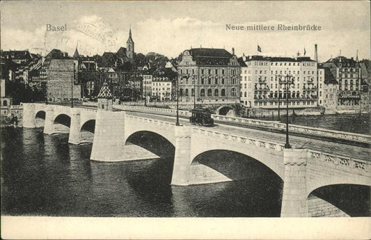 11194034 Basel BS Mittlere Rheinbruecke Strassenbahn