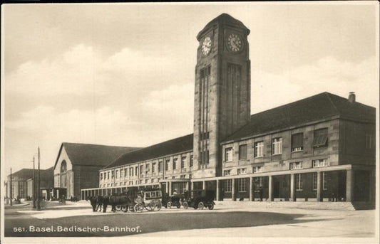 11194039 Basel BS Badischer Bahnhof Kutsche