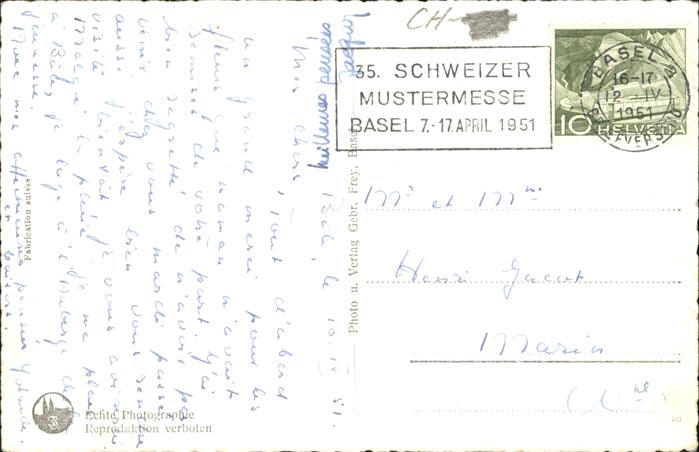 11194063 Basel BS Mittlere Rheinbruecke Martins Kirche Muenster Strassenbahn