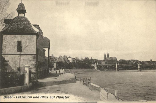 11194399 Basel BS Letziturm Muenster Bruecke