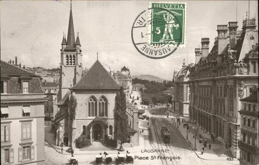 11194429 Lausanne VD Place St Francois Strassenbahn