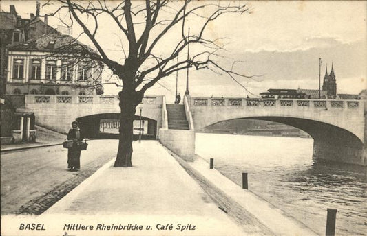 11194530 Basel BS Mittlere Rheinbruecke Cafe Spitz