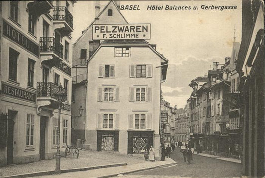 11194639 Basel BS Hotel Balances Gerbergasse Pelzwaren F Schlimme