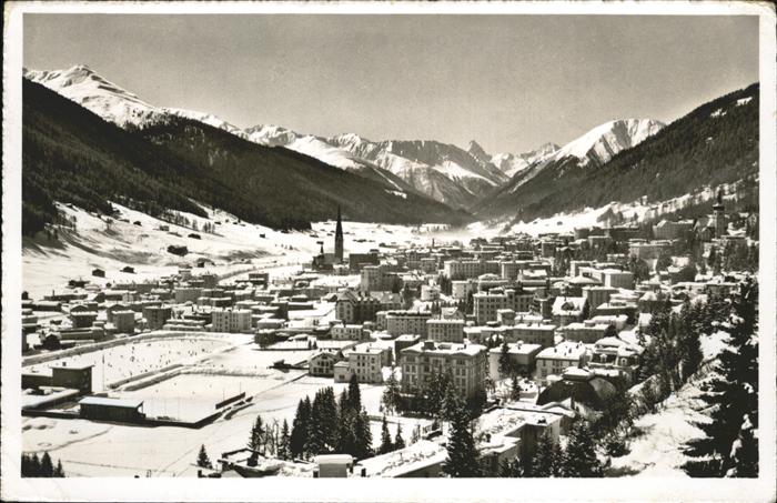 11195568 Davos GR Eisbahn Tinzerhorn