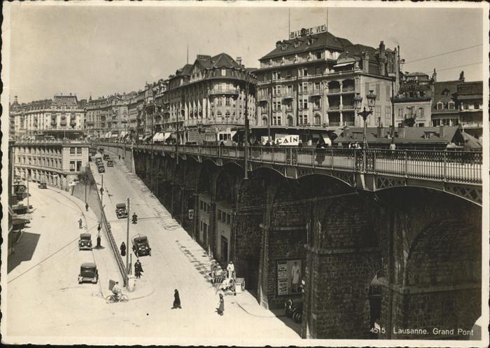 11195861 Lausanne VD Grand Pont Strassenbahn