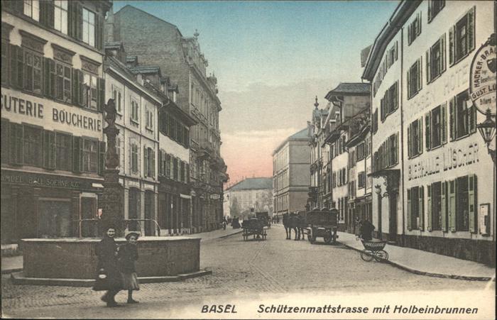 11191617 Basel BS Schuetzenmattstrasse Holbeinbrunnen Kutsche