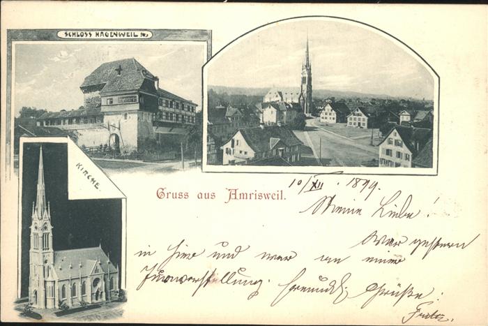 11191707 Amriswil TG Schloss Hagenweil Kirche