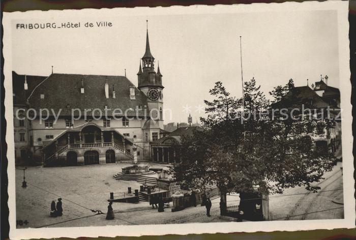 11664147 Fribourg FR Hotel de Ville Fontaine