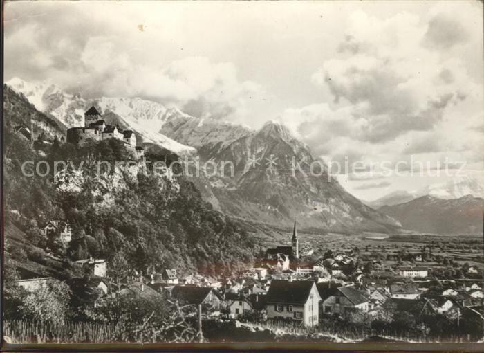 71664316 Vaduz Capital of the Principality Schloss Alpenpanorama