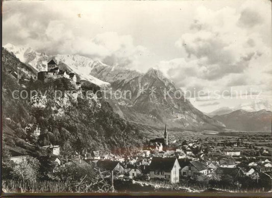 71664316 Vaduz Capital of the Principality Schloss Alpenpanorama