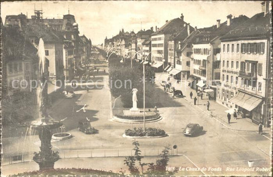 11678988 La Chaux-de-Fonds Rue Leopold Robert Fontaine Monument