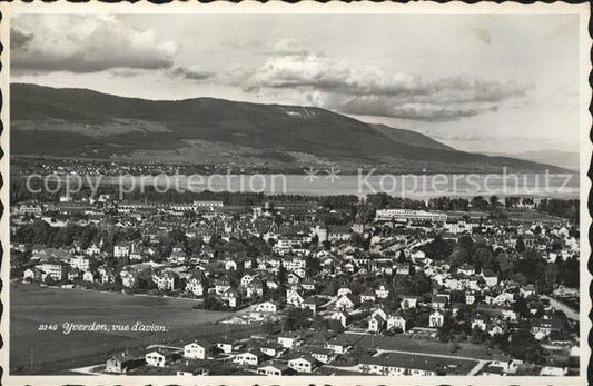 11726714 Yverdon VD Panorama Neuenburgersee Fliegeraufnahme