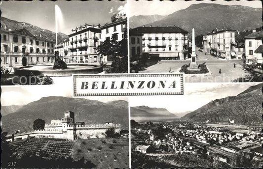 11886741 Bellinzona Brunnen Denkmal Burg