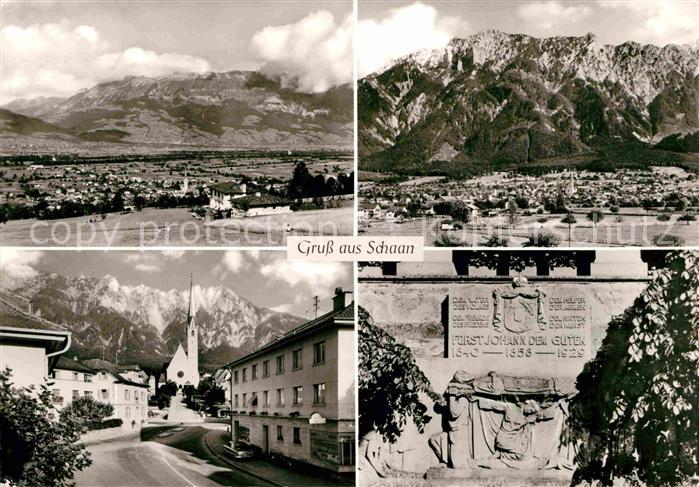 72694757 Schaan Liechtenstein Fliegeraufnahme Strassenpartie Gedenmauer