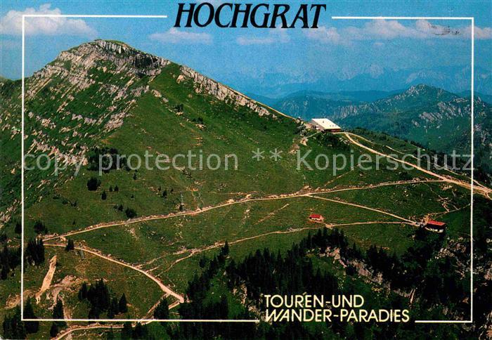 72832016 Hochgrat Touren und Wanderparadies Allgaeuer Alpen Fliegeraufnahme