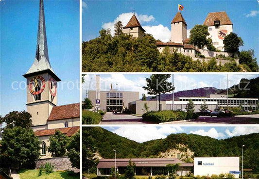 12856998 Burgdorf Bern Kirche Schloss Schule Hallenbad