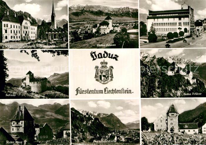 72961163 Vaduz Schloss Rotes Haus Rathaus