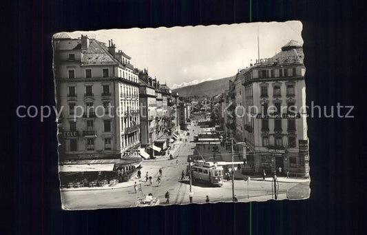 11977311 Genève GE Rue du Mont Blanc et Tram du Mont Blanc Genève