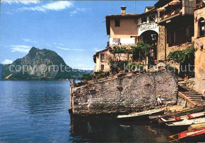 72016719 Lago di Lugano TI Gandria e Monte S. Salvatore