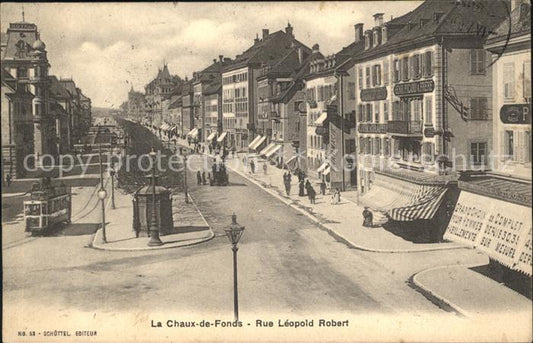 12066575 La Chaux-de-Fonds Rue Léopold Robert Tram La Chaux-de-Fonds