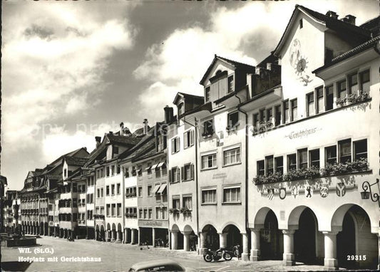 12121918 Wil SG Hofplatz mit Gerichtshaus