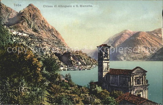 72139401 Lago di Lugano TI Chiesa di Albogasio e S Mamette