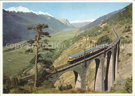 12234976 Loetschbergbahn Blauer Pfeil Suedrampe Wallis