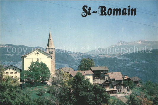 12235780 Saint-Romain Herens Kirche Panorama