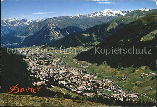 12237127 Davos GR mit Pischahorn und Ischalp