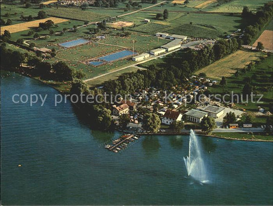 12306483 Kreuzlingen TG am Bodensee Camping Schwimm und Strandbad Fliegeraufnahm