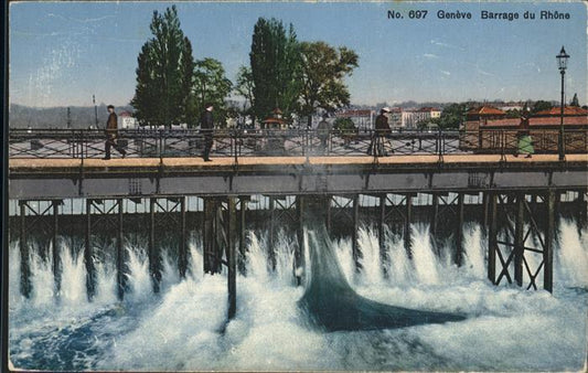 11283601 Genève GE Barrage du Rhon Genève