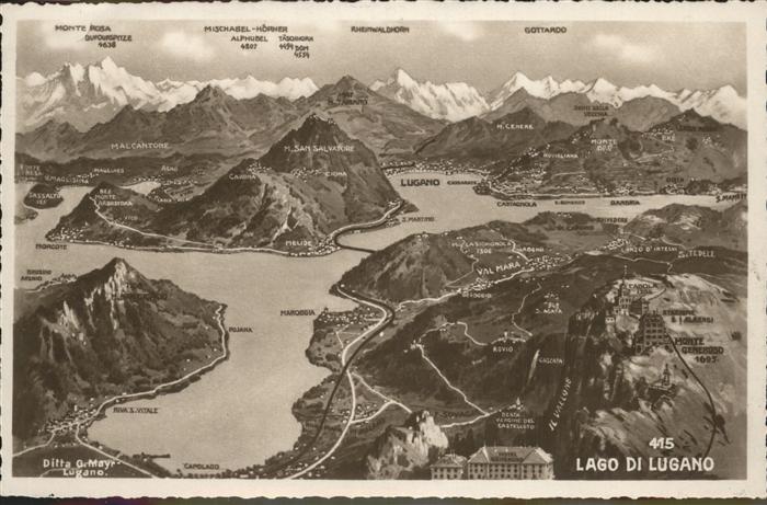 71293982 Lago di Lugano TI Karte