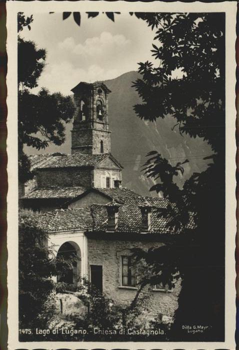 71293990 Lago di Lugano TI Chiesa di Castagnola