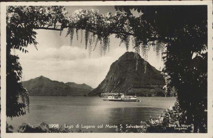 71294193 Lago di Lugano TI col Monte S. Salvatore