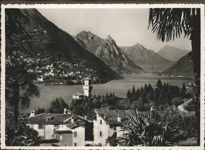 71292611 Lago di Lugano TI Sfondo di Porlezza