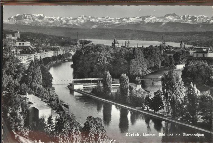 11294572 Zuerich Limmat Glarneralpen