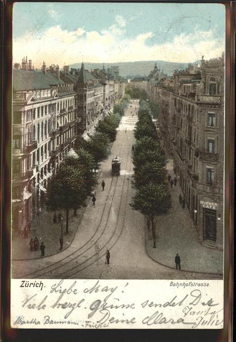 11294727 Zuerich Bahnhofstrasse tramway piéton Zuerich