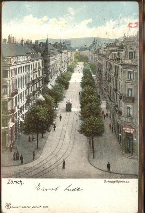 11294728 Zuerich Bahnhofstrasse tramway piéton Zuerich