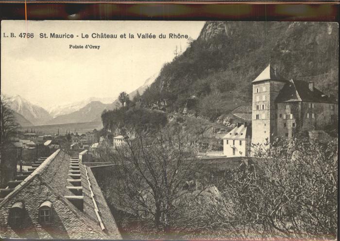 11303502 St Moritz GR Le Chateau et la Vallee du Rhone Pointe d Orny