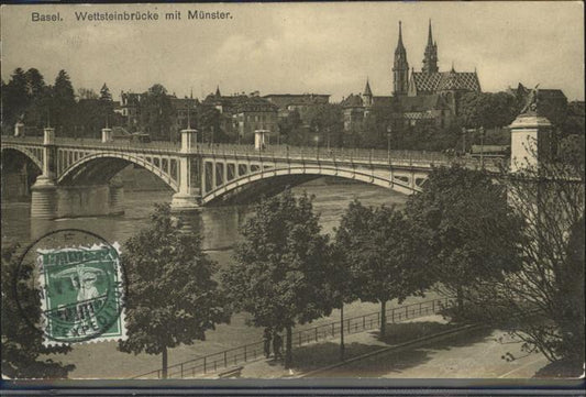 11298677 Basel BS Wettsteinbruecke Muenster