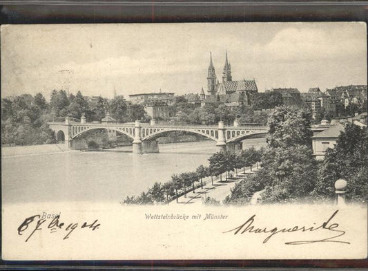 11298684 Basel BS Wettsteinbruecke Muenster