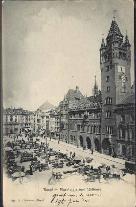 11298687 Basel BS Marktplatz Rathaus