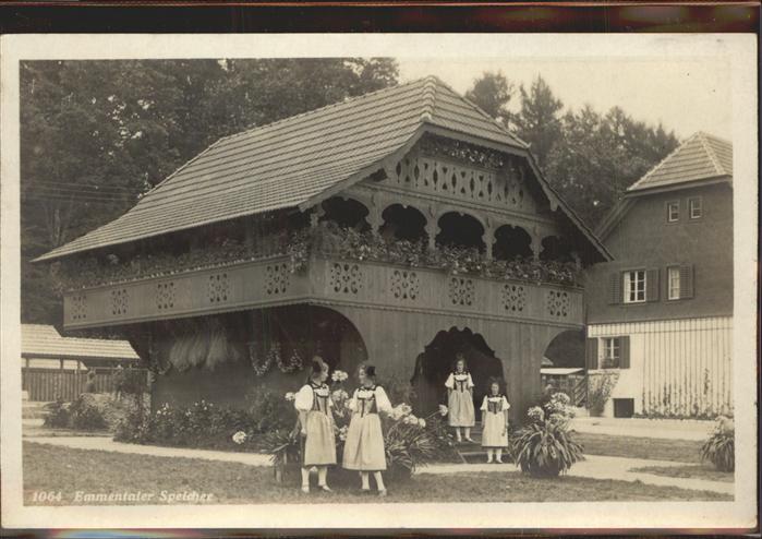 11308763 Bern BE Emmentaler Speicher Maedchen Costume traditionnel Berne