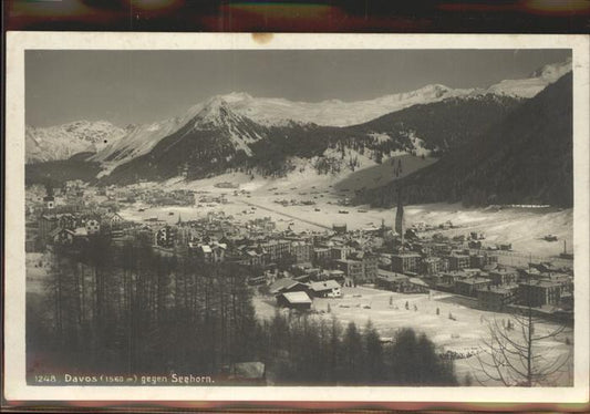 11305076 Davos GR Blick gegen Seehorn Graubuenden