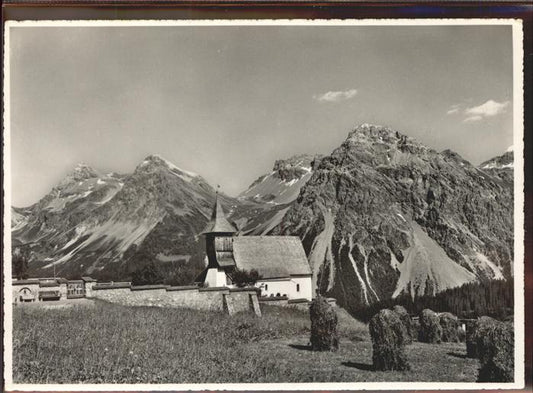 11305122 Arosa GR Bergkirchli Furkahoerner Maienfelder Furka Schiesshorn