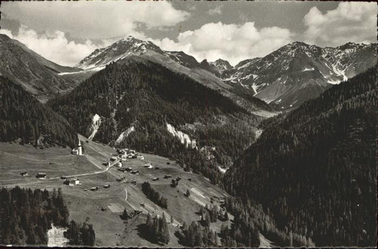 11305149 Davos GR Panorama mit Krachenhorn und Gipshorn