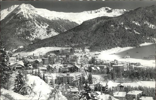 11305156 Davos GR Englisch Viertel gegen Seehorn und Pischahorn