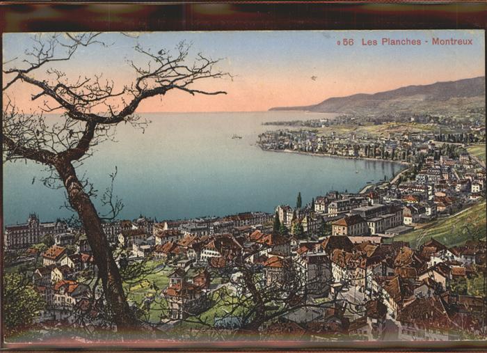 11305268 Montreux VD Vue partielle Les Planches Lac Leman