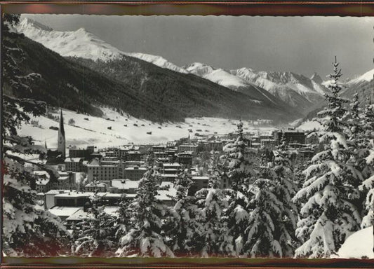 11305285 Davos GR Blick gegen Tinzenhorn Graubuenden